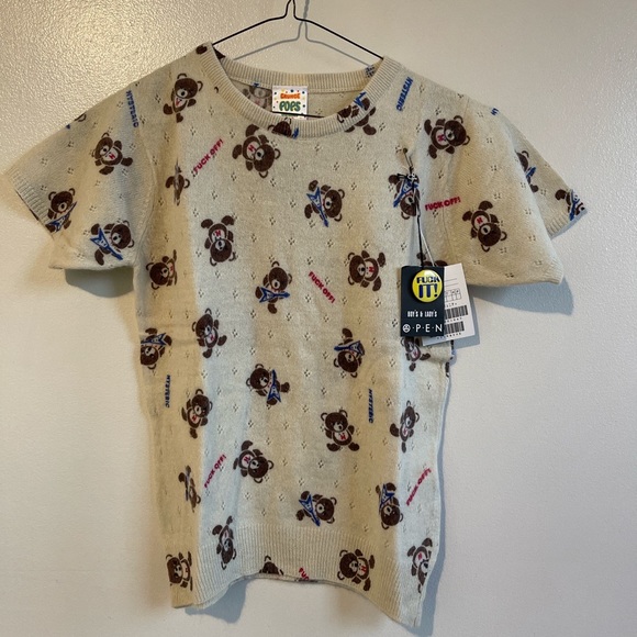 Hysteric Glamour Grunge Pops Teddy Bear Knit Top - Picture 1 of 6